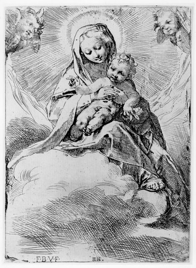 The Virgin and Child in the Clouds by Federico Barocci